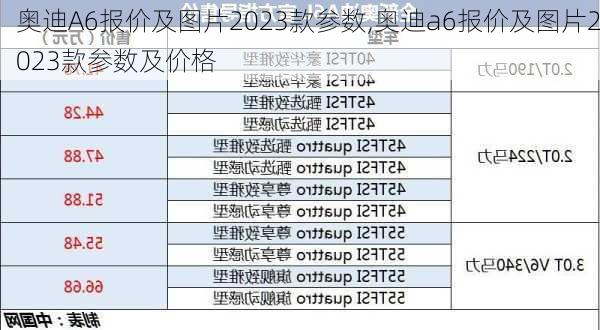 奥迪A6报价及图片2023款参数,奥迪a6报价及图片2023款参数及价格