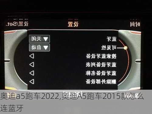 奥迪a5跑车2022,奥迪A5跑车2015款怎么连蓝牙