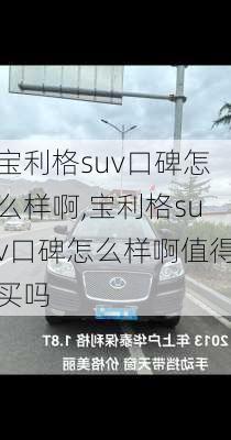 宝利格suv口碑怎么样啊,宝利格suv口碑怎么样啊值得买吗