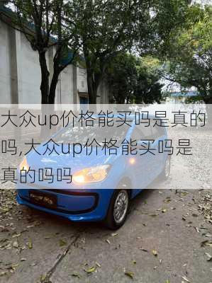 大众up价格能买吗是真的吗,大众up价格能买吗是真的吗吗