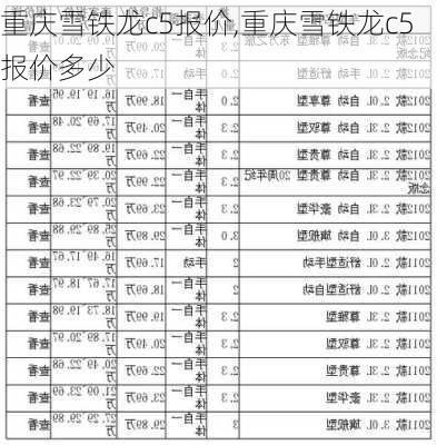 重庆雪铁龙c5报价,重庆雪铁龙c5报价多少