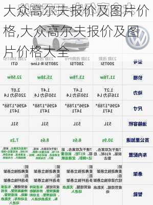 大众高尔夫报价及图片价格,大众高尔夫报价及图片价格大全